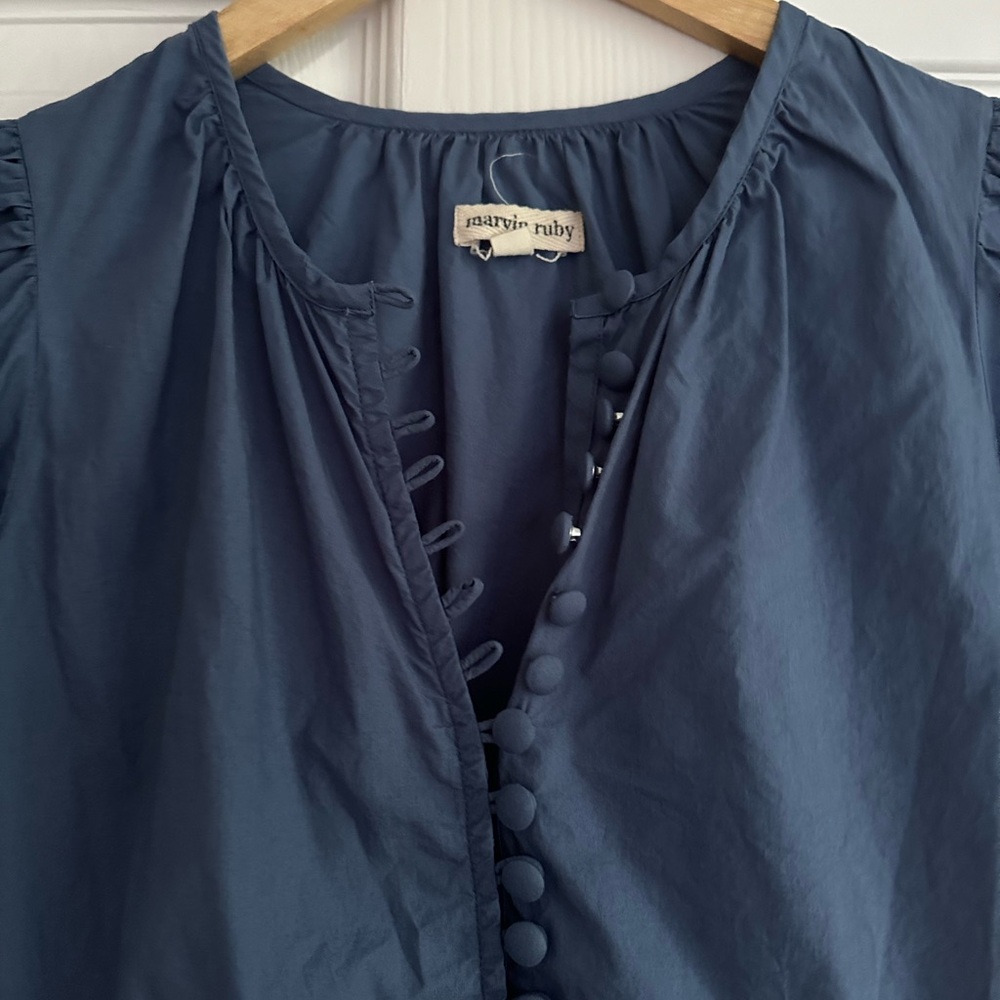 Last Chance Marvin Ruby Edith Button Down Blouse - image 4